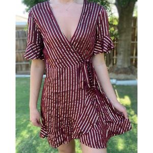 Show Me Your Mumu Leslie Mini Wrap Dress
